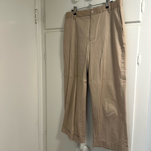 JBrand crop cuffed khaki trousers - Picture 1 of 6